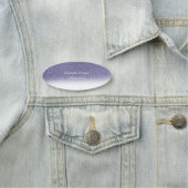 Elegant Simple Lila Glitzer Bokeh Ombre Namensschild (Beispiel)