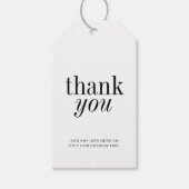 Elegant Simple Minimal Vielen Dank Geschenkanhänger (Vorderseite)
