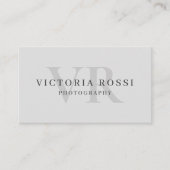 Elegant SImple Minimalistisch Style Basic Theme Visitenkarte (Vorderseite)