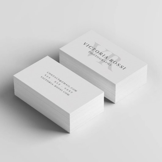 Elegant SImple Minimalistisch Style Basic Theme Visitenkarte