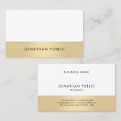 Elegant Simple Modern Beruflich Trendy Schlicht Visitenkarte (Vorne/Hinten)