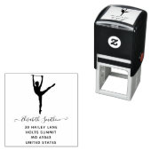 Elegant Simple Modern Dancer Personal Stationery Permastempel (Beispiel)