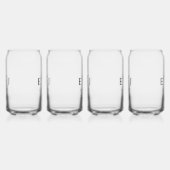 Elegant Simple Monogram Wedding Dosenglas (Rechts)