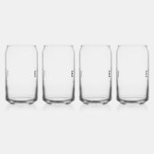 Elegant Simple Monogram Wedding Dosenglas (Links)