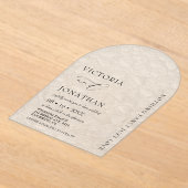 Elegant Simple Nothing Extravagant Wedding Acrylic Acryleinladungen (Ablage )