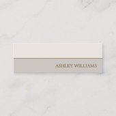 Elegant Simple Pastel Consultant Mini Visitenkarte (Vorderseite)