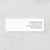 Elegant Simple Pastel Consultant Mini Visitenkarte (Rückseite)