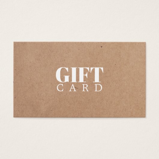 Elegant Simple Printed Kraft Beauty (Vorderseite)