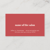 Elegant Simple Red Bold Holiday Coupon (Rückseite)