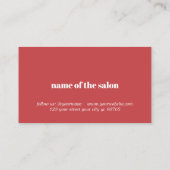 Elegant Simple Red White Bold Holiday Coupon (Rückseite)