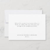 Elegant Simple Script Beach bemalt Danke (Rückseite)