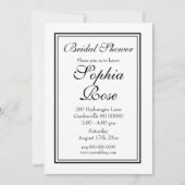 Elegant Simple Script-Brautparty Einladung (Vorderseite)