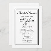 Elegant Simple Script-Brautparty Einladung (Vorne/Hinten)