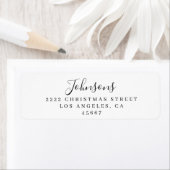 Elegant Simple Script Family Return Address (Insitu)