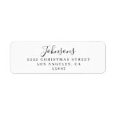 Elegant Simple Script Family Return Address (Vorne)