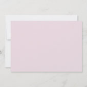 Elegant Simple Script Pink Begräbniskarte Dankesch Einladung (Rückseite)