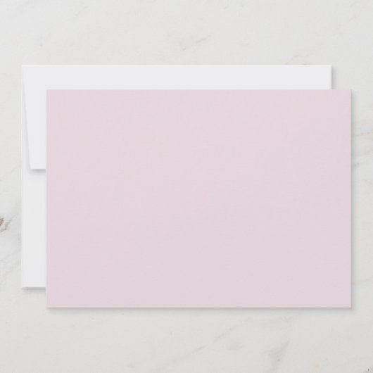 Elegant Simple Script Pink Begräbniskarte Dankesch Einladung (Rückseite)