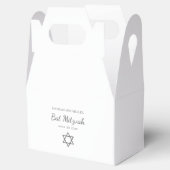 Elegant Simple Star of David Bat Mitzvah Geschenkschachtel (Geöffnet)