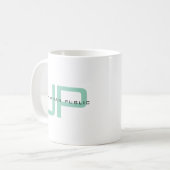 Elegant Simple Template Custom Name Monogram Kaffeetasse (Vorderseite Links)