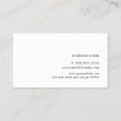 Elegant Simple Texture Dark Gray Anwalt Visitenkarte (Rückseite)