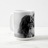 Elegant Simple White Gray Script Wedding Kaffeetasse (Vorderseite Links)
