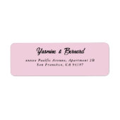 Elegant Simple White Wedding Return Address (Vorne)