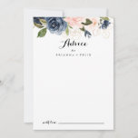 Elegant Simple Winter Floral Calligraphy Wedding Hinweiskarte<br><div class="desc">Diese elegante, einfache Winter-Blumenkalligrafie Hochzeitsratenkarte ist perfekt für eine moderne Hochzeit. Das Design ist in dunkelblau, blau, blau, navy, rosa, rot, goldgelb und grün, Blume gehalten und in eleganten Bouquets untergebracht. Diese Karten sind ideal für Hochzeiten, Brautparty, Babydusche, Graduiertenfest u.v.m. Personalisieren Sie die Karten mit den Namen der Braut und...</div>