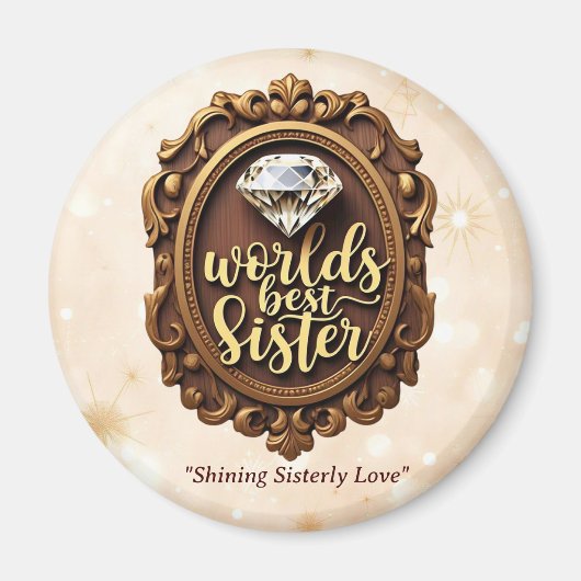 "Elegant Sister Gift" Magnet (Vorne)