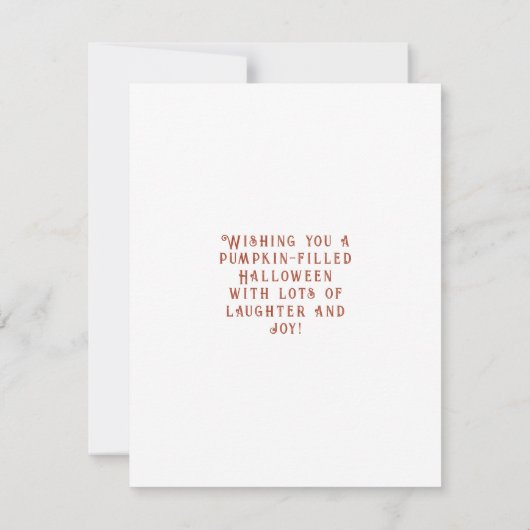 Elegant Skeleton Halloween Wassercolor (Rückseite)