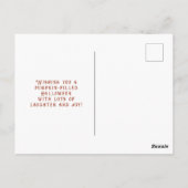 Elegant Skeleton Halloween Wassercolor Postkarte (Rückseite)