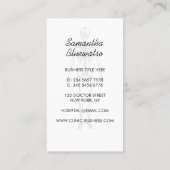 Elegant Skeleton orthopädische Ärztin modelliert K Visitenkarte (Rückseite)