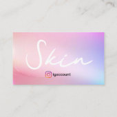 Elegant Skin Esthetician Visitenkarte (Rückseite)