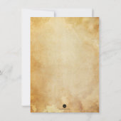 Elegant Skull Budget Halloween Thema Hochzeit Einladung (Rückseite)