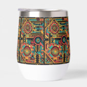 Elegant Sky-Blue "Aztec Dream" 325 ml stemless Gla (Rechts)