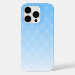 Elegant Sky Blue Ombre Diamond Muster iPhone 16 Pro Hülle