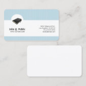 Elegant Sky Blue Visitenkarte (Vorne/Hinten)