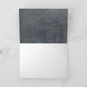 Elegant Slate Gray Stucco Blank Vielen Dank 2.0 Dankeskarte (Innenseite)