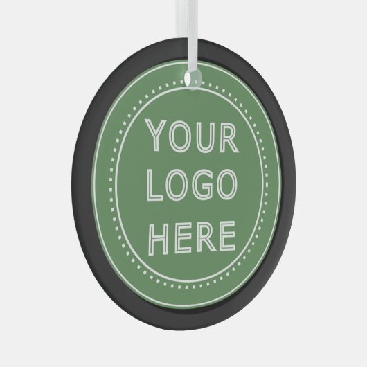 Elegant & Sleek Black QR Code Ornament Aus Glas (Vorderseite Rechts)