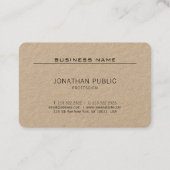 Elegant Sleek Moderner Beruflicher Schlichter Luxu Visitenkarte (Rückseite)