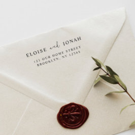 Elegant Sleek Stilvoll Modernes Hochzeitskuppel Ei Gummistempel