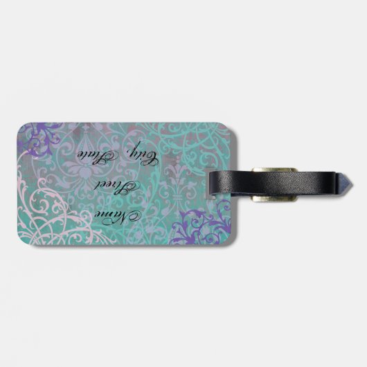 Elegant Sloughi Gepäckanhänger (Rückseite horizontal)