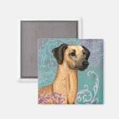 Elegant Sloughi Magnet (Vorderseite/Rückseite)