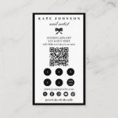 Elegant Small Business Customer Loyalty Discount Visitenkarte (Rückseite)