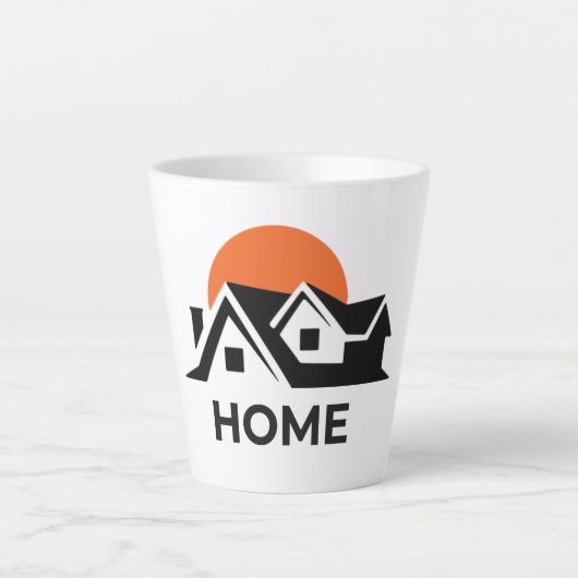 Elegant Small Latte Tasse, 12 oz Milchtasse (Vorderseite)