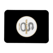 Elegant Snake - Luxury Chinese Zodiac Art & Mystic Magnet (Horizontal)