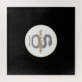 Elegant Snake - Luxury Chinese Zodiac Art & Mystic Puzzle (Horizontal)