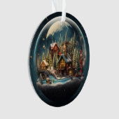 Elegant Snow Glob Ornament (Vorderseite)