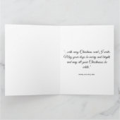 Elegant Snow Serene Scene Design Karte (Innenseite)