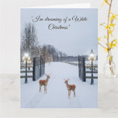 Elegant Snow Serene Scene Design Karte (Gelbe Blume)
