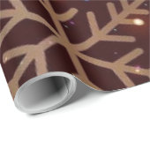 Elegant Snowflake Christmas Wrappin Geschenkpapier (Rolleneckpunkt)